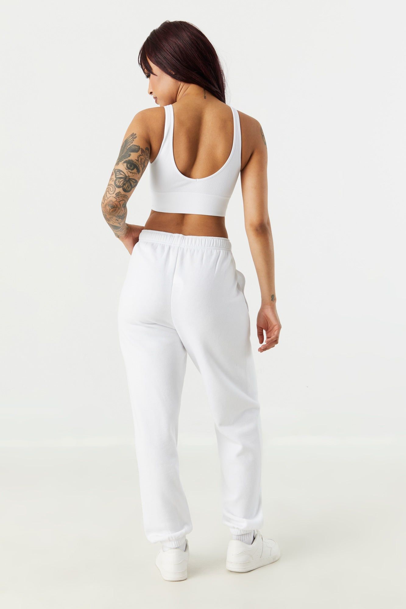 High Rise Boyfriend Fleece Jogger sold by Charlotte Russe product image thumbnail 3