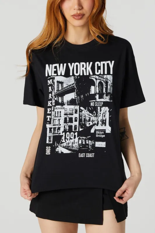 New York City Graphic Boyfriend T-Shirt sold by Charlotte Russe