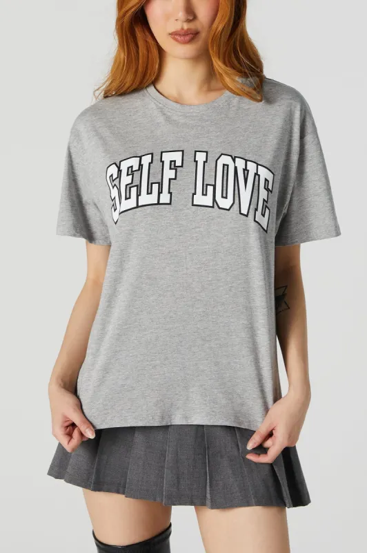 Self Love Graphic Boyfriend T-Shirt sold by Charlotte Russe