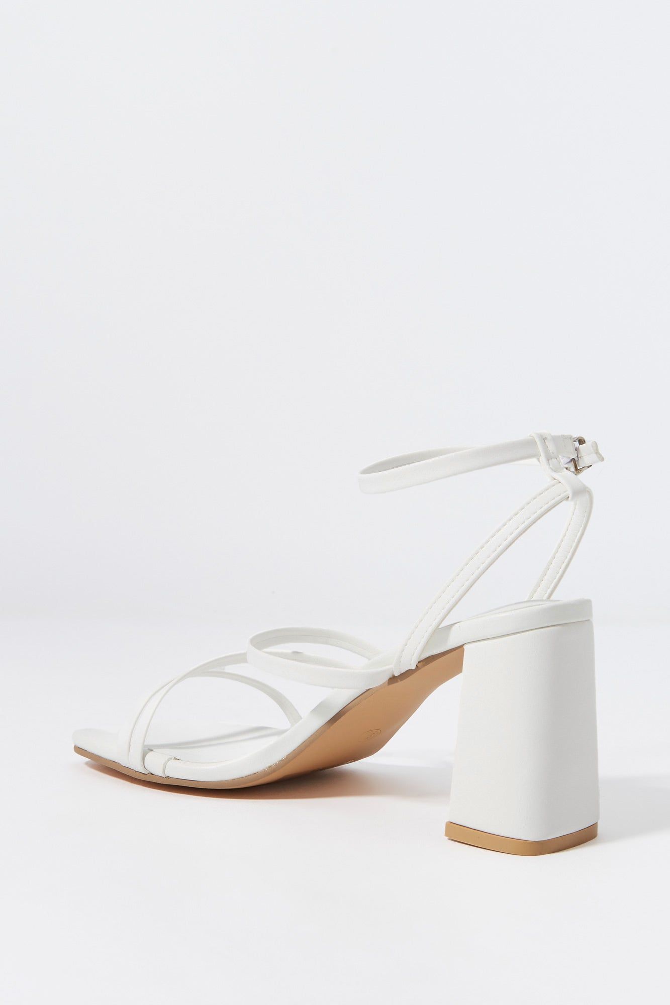 White Strappy High Heel sold by Charlotte Russe product image thumbnail 4