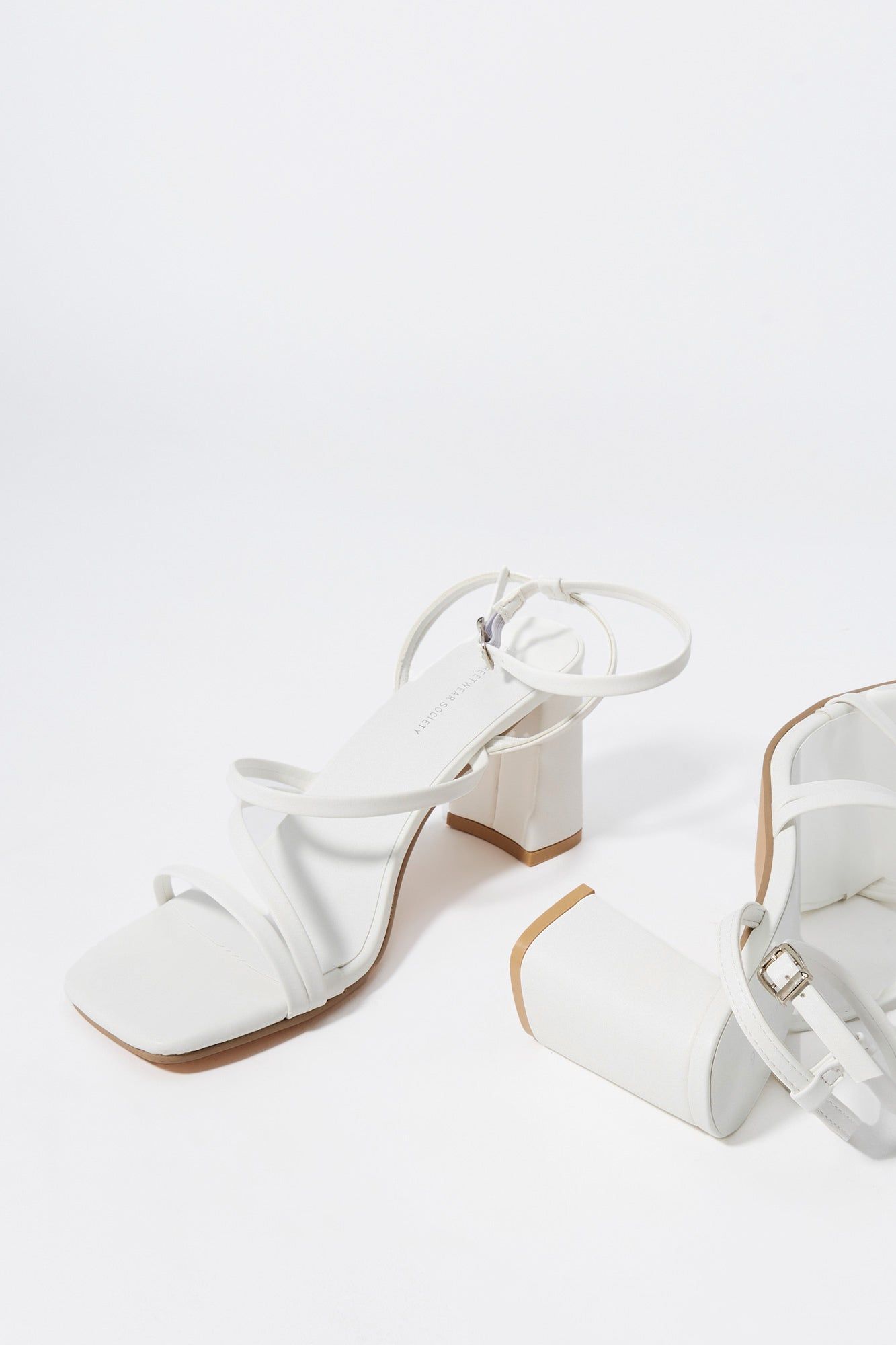 White Strappy High Heel sold by Charlotte Russe