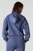 Washed Fleece Zip-Up Hoodie sold by Charlotte Russe