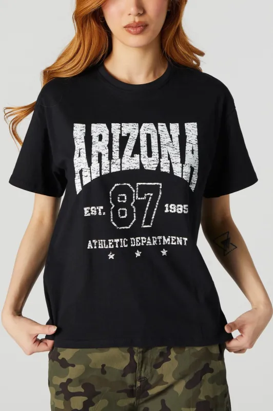 Arizona Graphic Boyfriend T-Shirt sold by Charlotte Russe