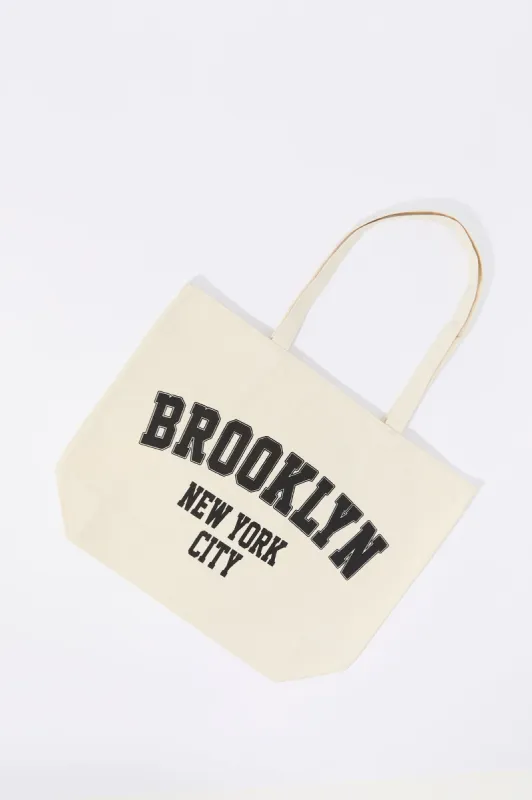Brooklyn New York Graphic Tote Bag sold by Charlotte Russe