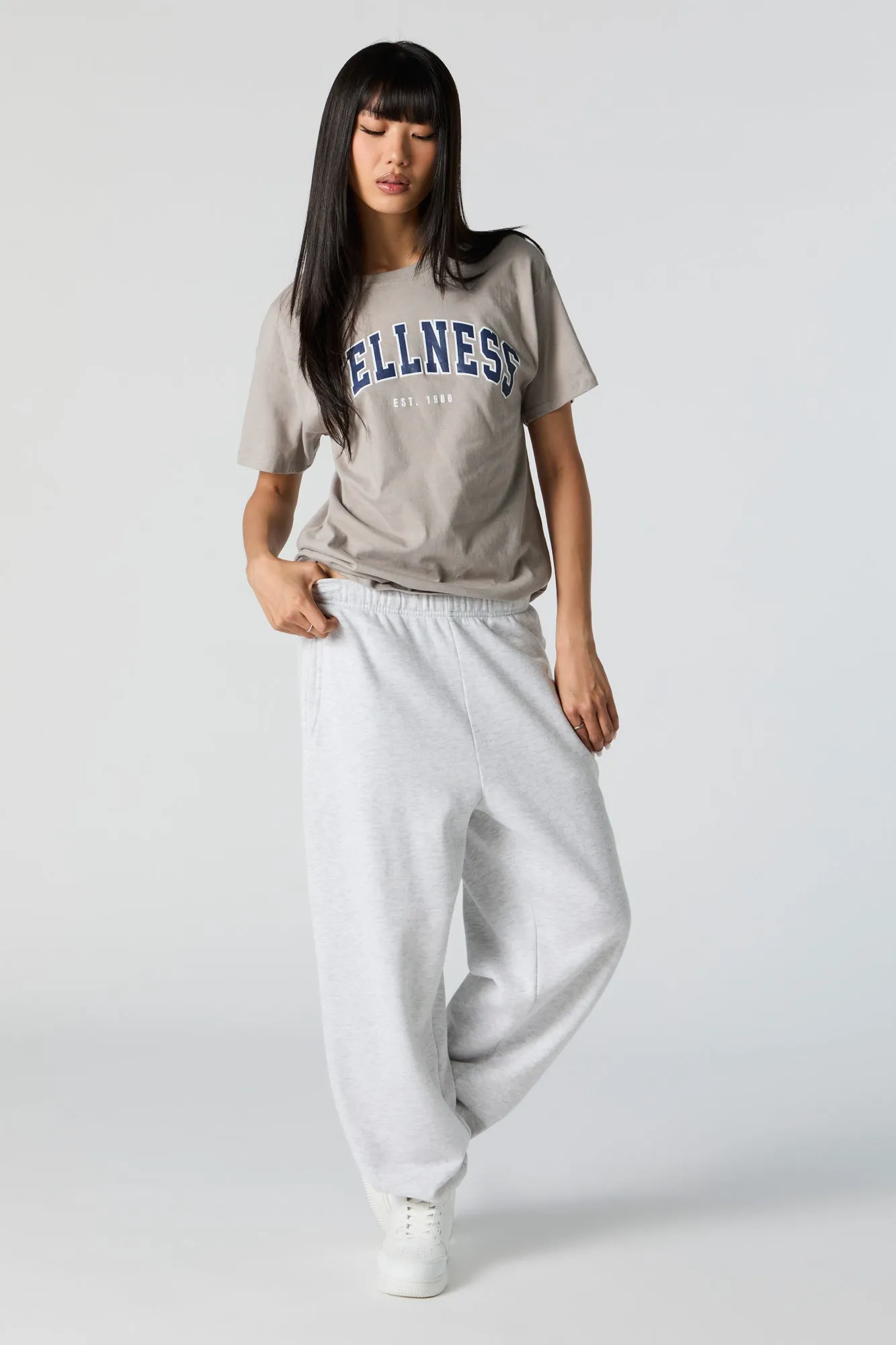 Wellness Graphic Boyfriend T-Shirt sold by Charlotte Russe product image thumbnail 2