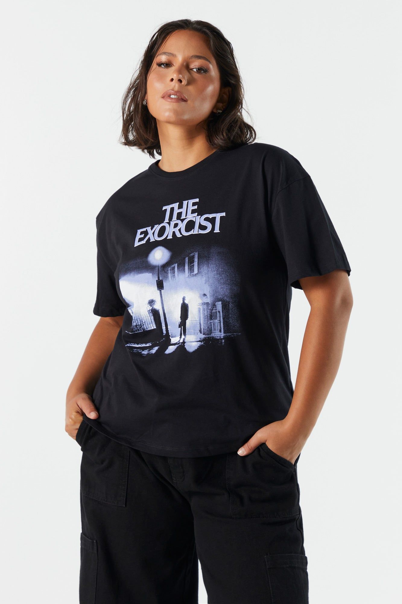 The Exorcist Graphic Boyfriend T-Shirt sold by Charlotte Russe