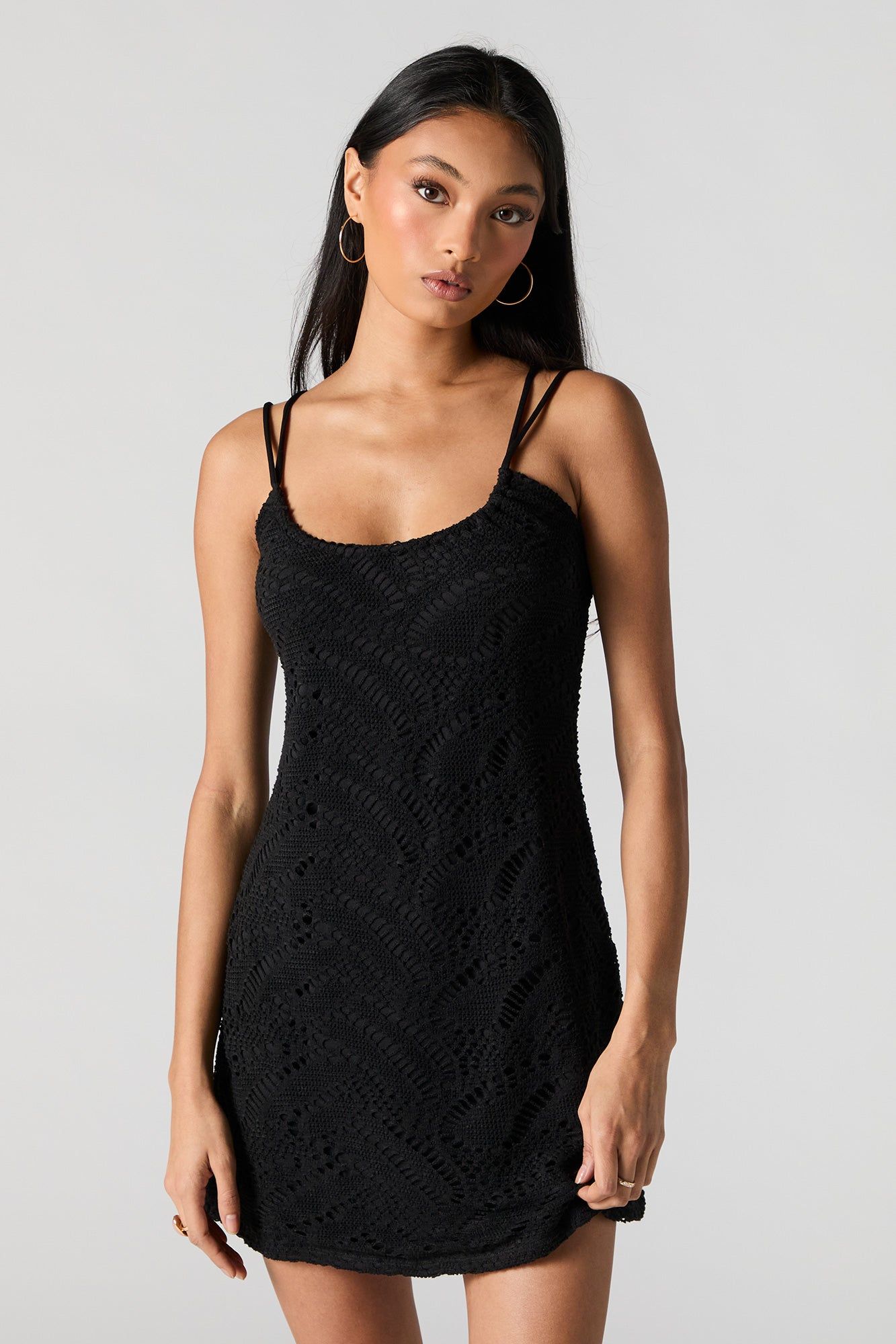 Crochet A Line Mini Dress sold by Charlotte Russe product image thumbnail 4
