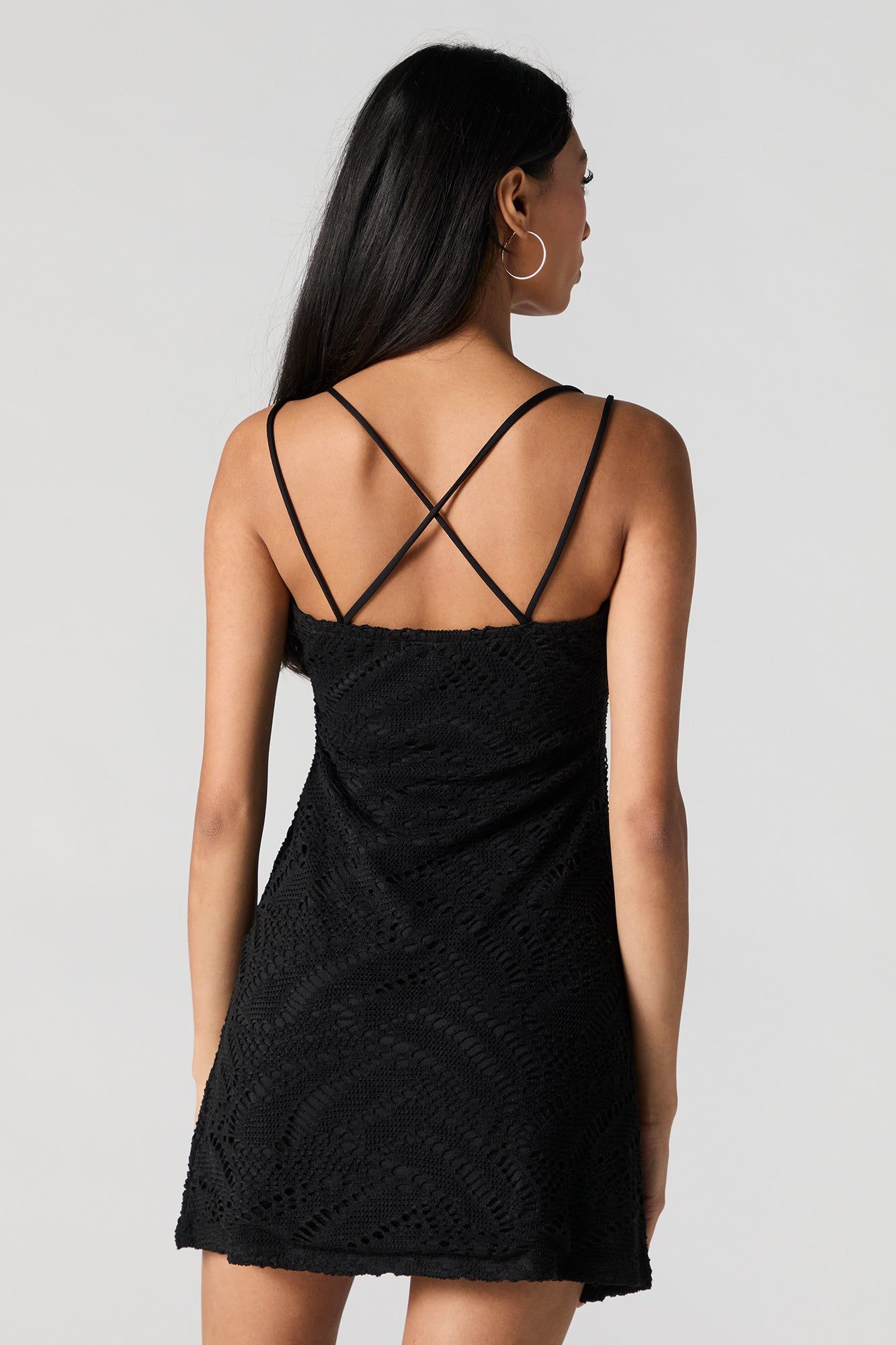 Crochet A Line Mini Dress sold by Charlotte Russe product image thumbnail 5