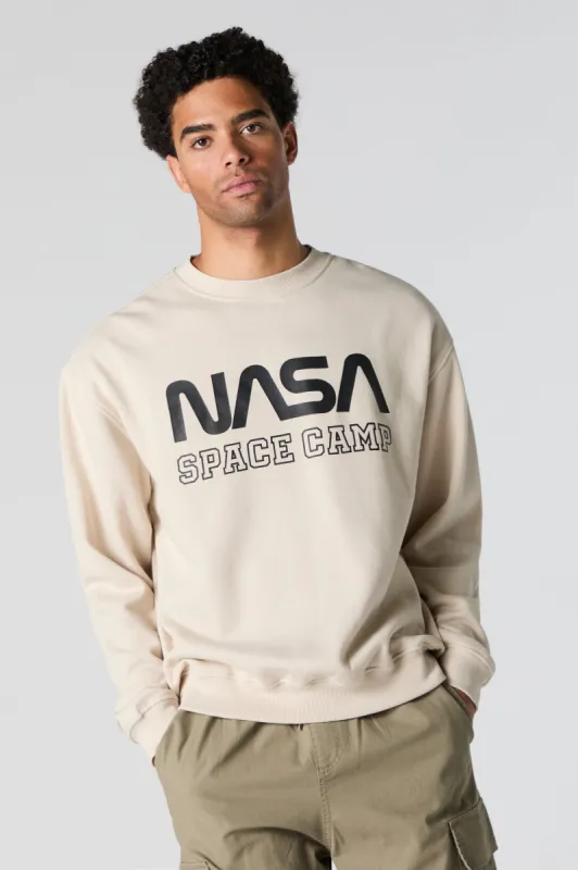 NASA Space Camp Graphic Fleece Sweatshirt sold by Charlotte Russe