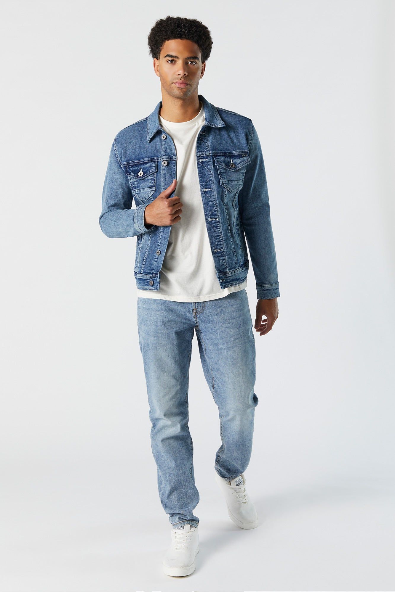 Light Wash Athletic Jean sold by Charlotte Russe product image thumbnail 3