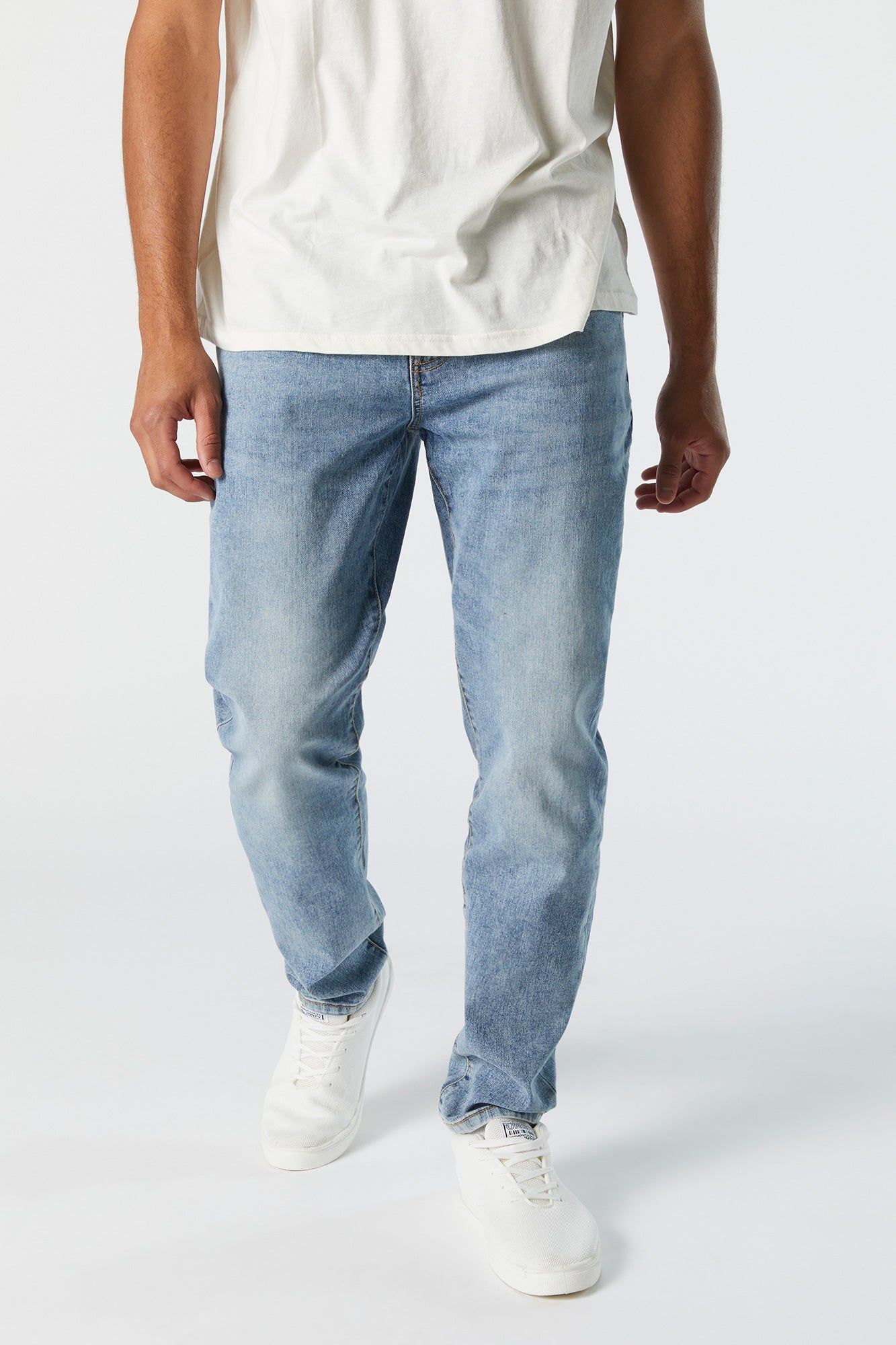 Light Wash Athletic Jean sold by Charlotte Russe