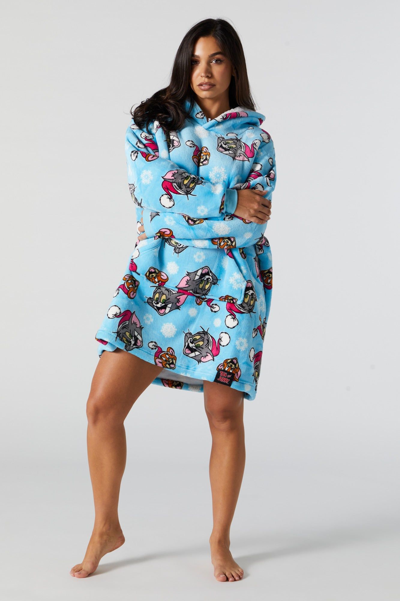 Xmas Tom and Jerry Print Humungo sold by Charlotte Russe product image thumbnail 3