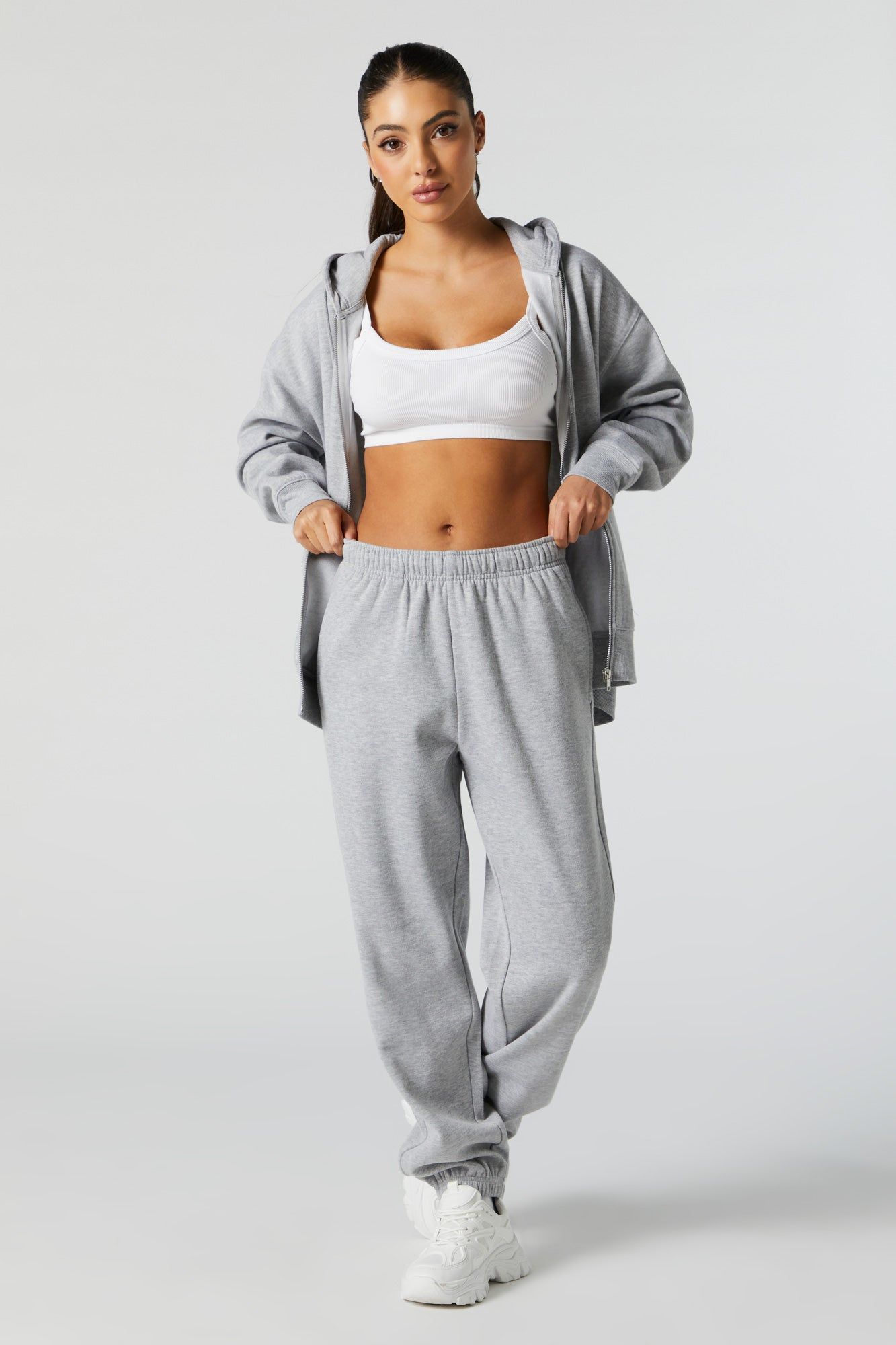Fleece Boyfriend Jogger sold by Charlotte Russe product image thumbnail 4