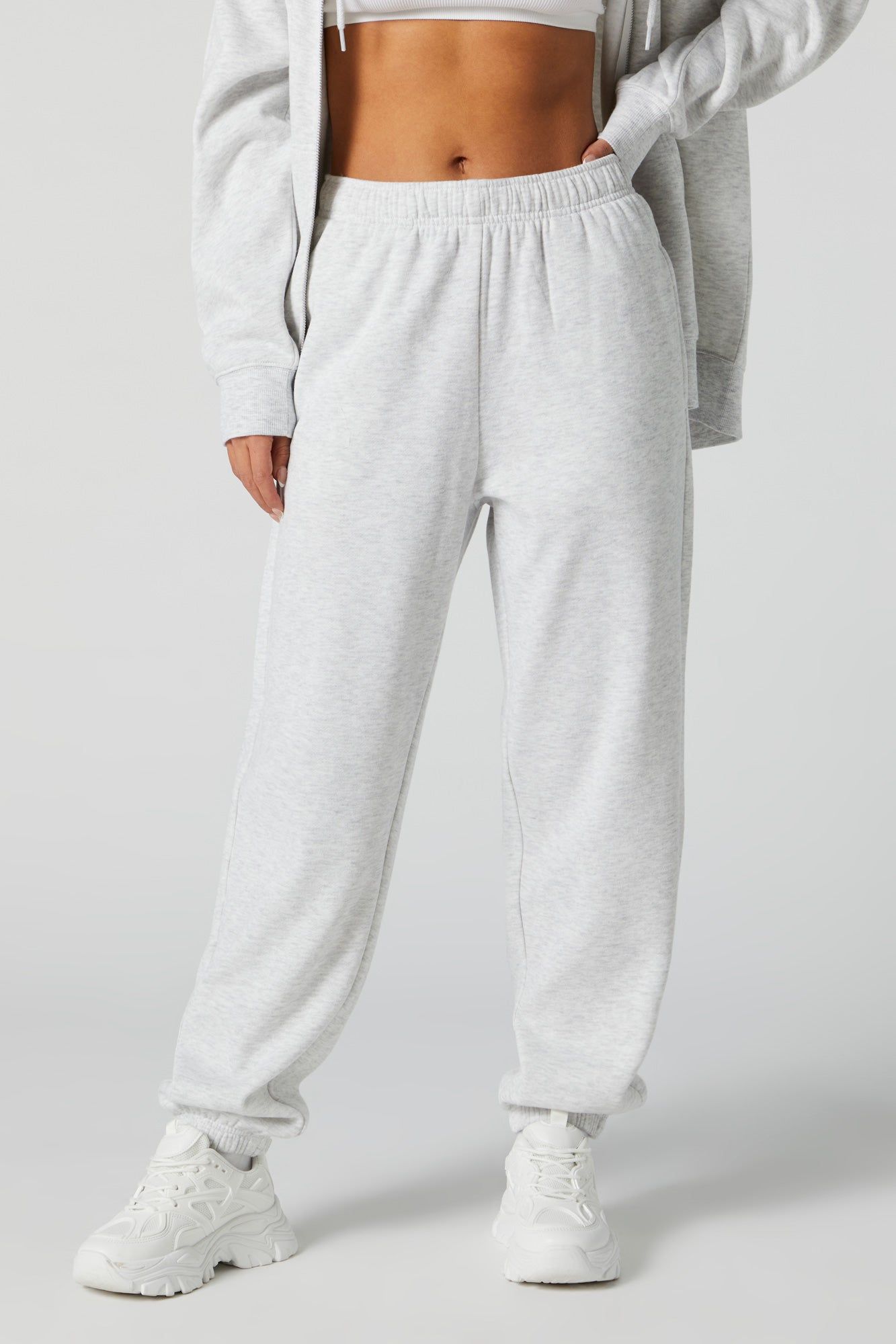 Fleece Boyfriend Jogger sold by Charlotte Russe product image thumbnail 2
