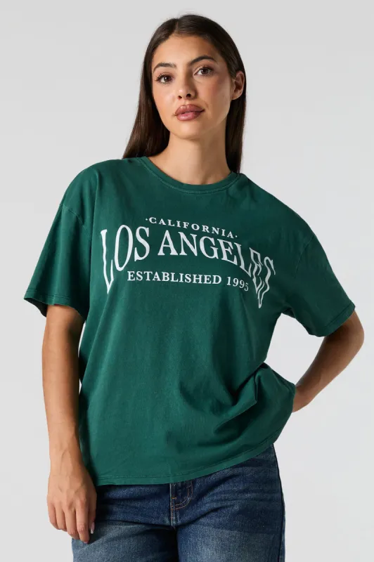 Los Angeles Est 1995 Graphic Boyfriend T-Shirt sold by Charlotte Russe