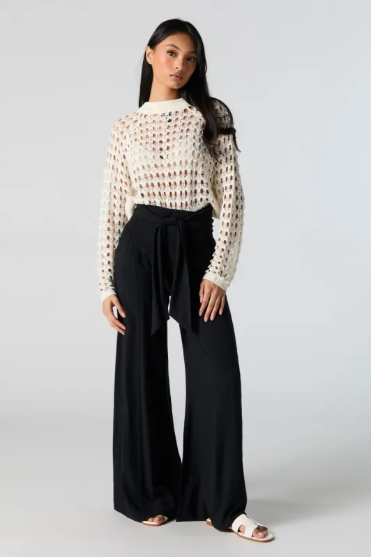 Tie Waist Palazzo Pant sold by Charlotte Russe