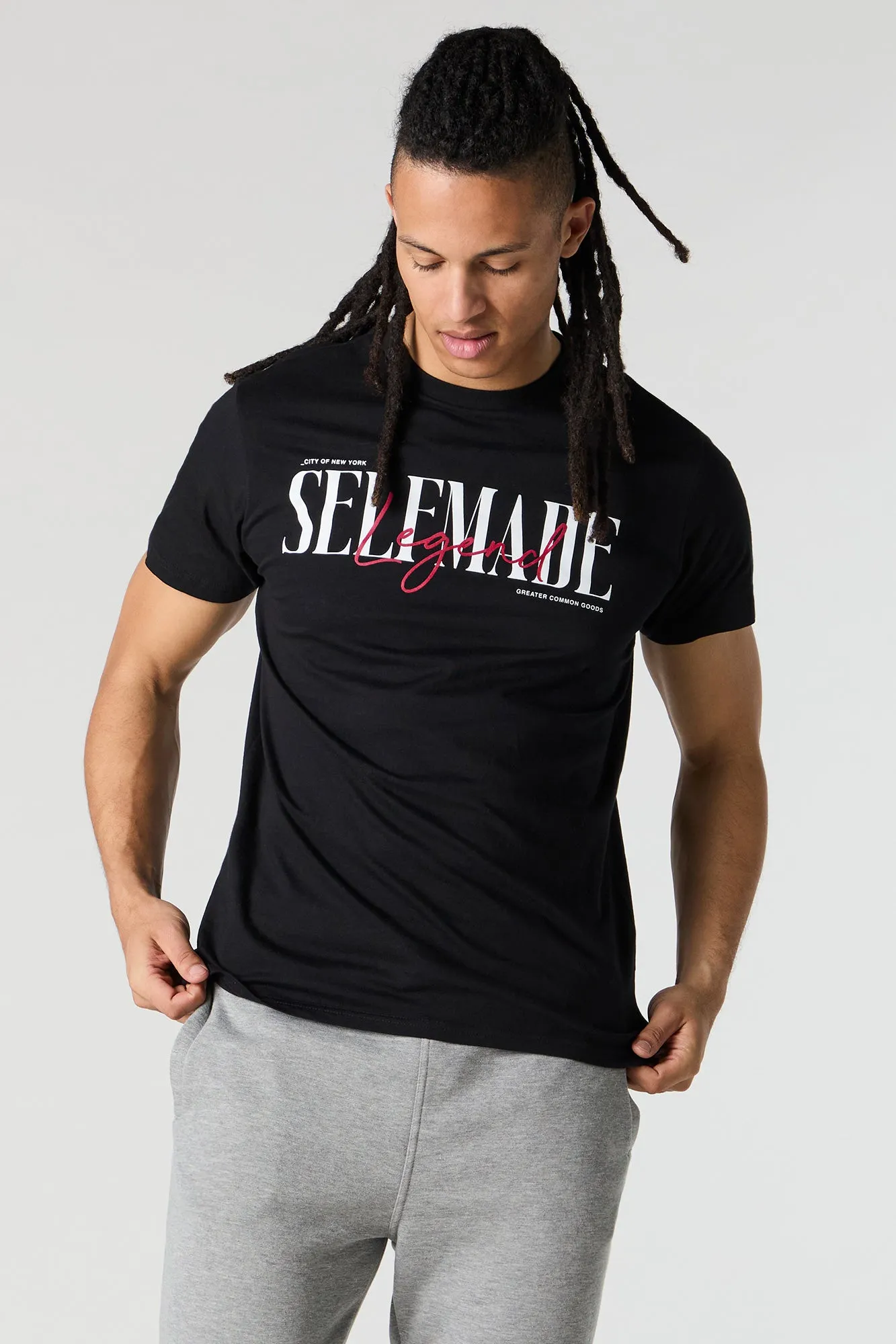 Self Made Legend Graphic T-Shirt sold by Charlotte Russe