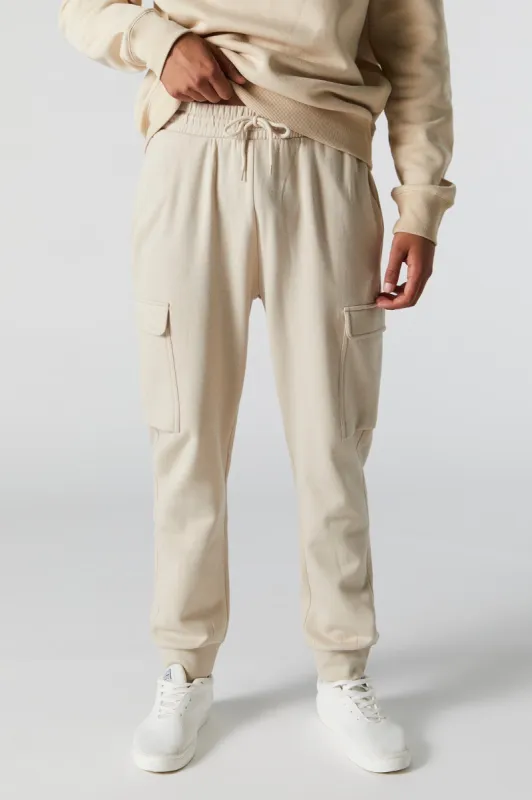 Colored Fleece Cargo Jogger sold by Charlotte Russe