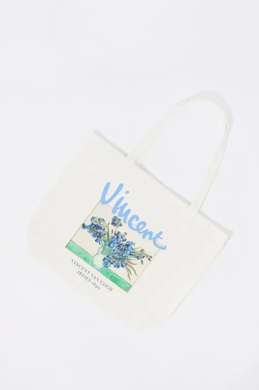 Vincent Van Gogh Graphic Tote Bag sold by Charlotte Russe