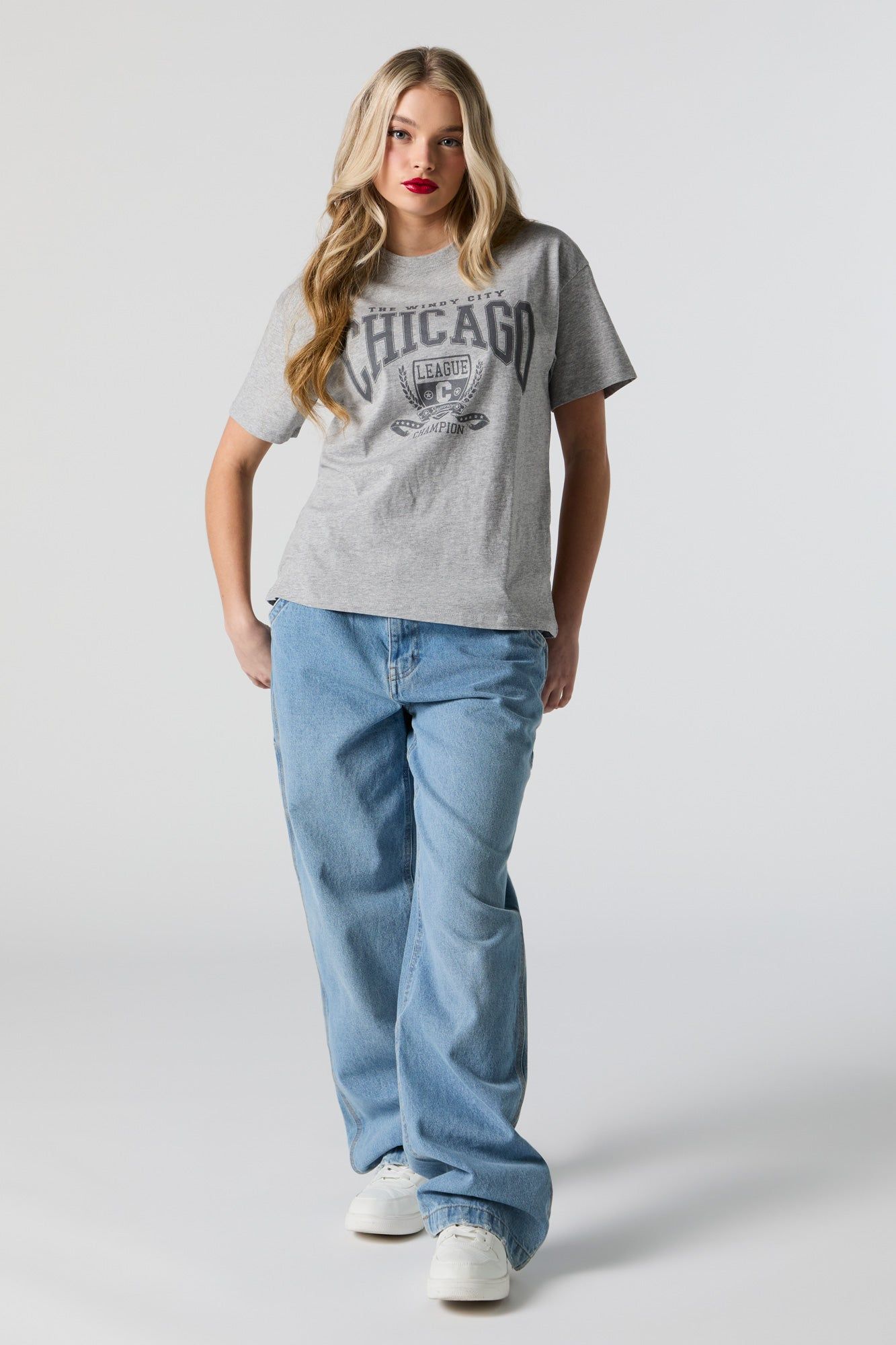 Chicago Graphic Boyfriend T-Shirt sold by Charlotte Russe product image thumbnail 3