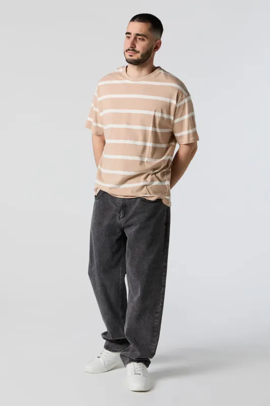 Striped Relaxed T-Shirt sold by Charlotte Russe