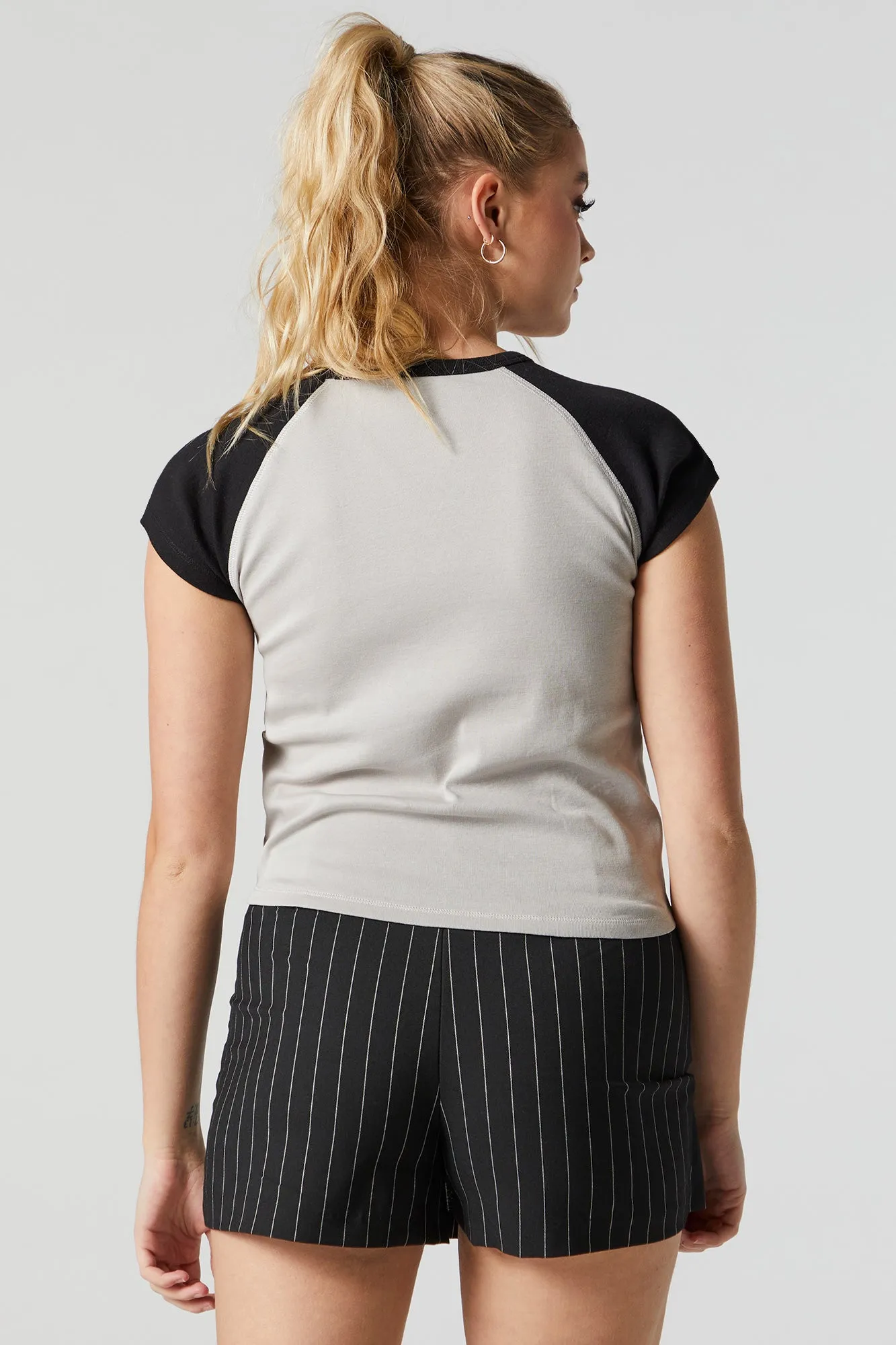 Dragon Graphic Raglan T-Shirt sold by Charlotte Russe product image thumbnail 4