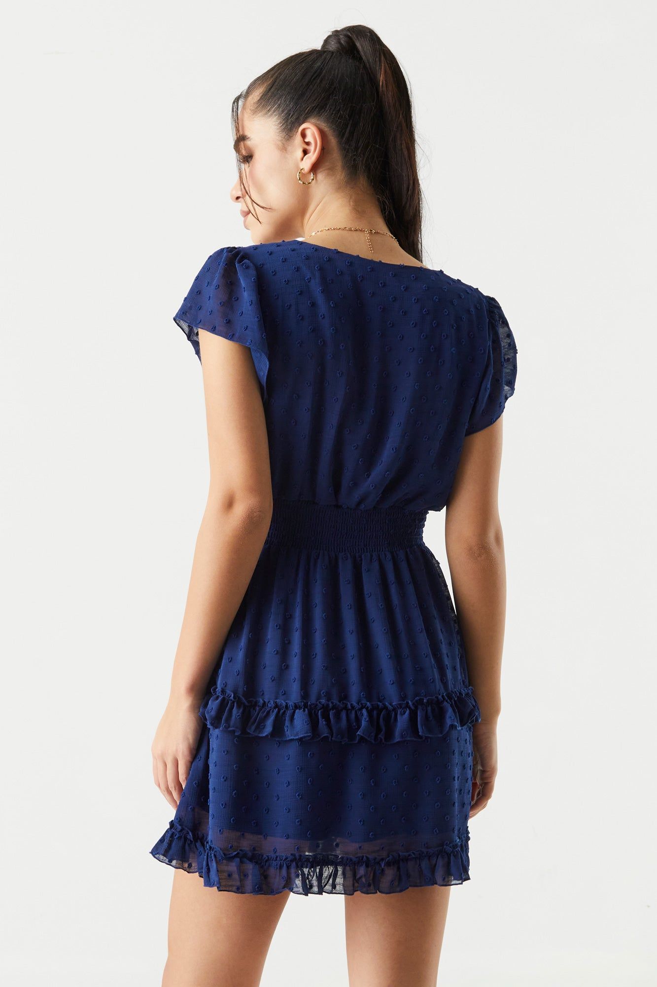 Chiffon Dotted Tiered Dress sold by Charlotte Russe product image thumbnail 2