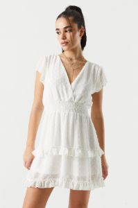 Chiffon Dotted Tiered Dress sold by Charlotte Russe
