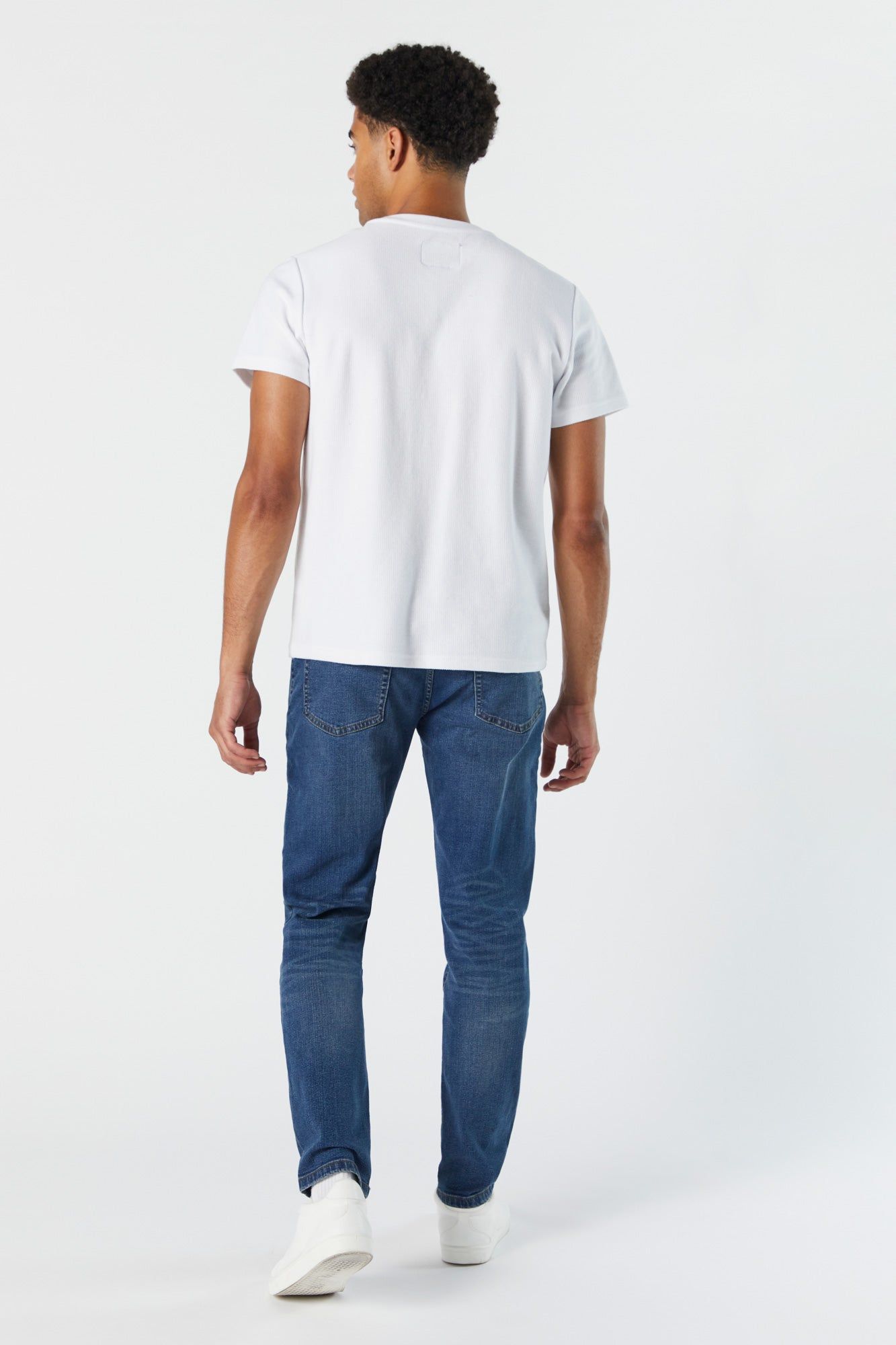 Medium Wash Denim Athletic Jean sold by Charlotte Russe product image thumbnail 4