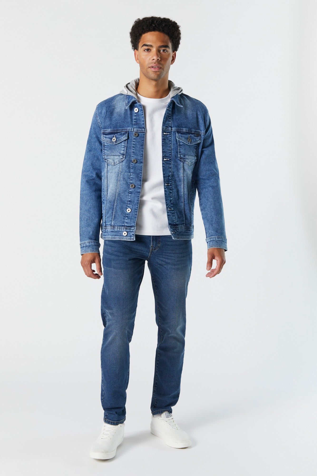 Medium Wash Denim Athletic Jean sold by Charlotte Russe product image thumbnail 2