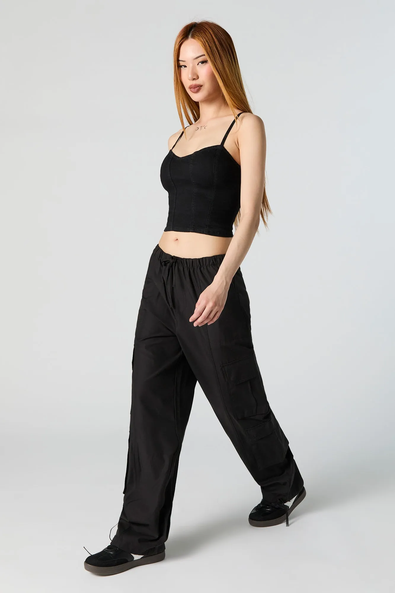 Straight Leg Cargo Jogger sold by Charlotte Russe product image thumbnail 4