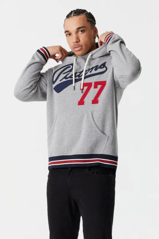 Pistons Graphic Varsity Hoodie sold by Charlotte Russe