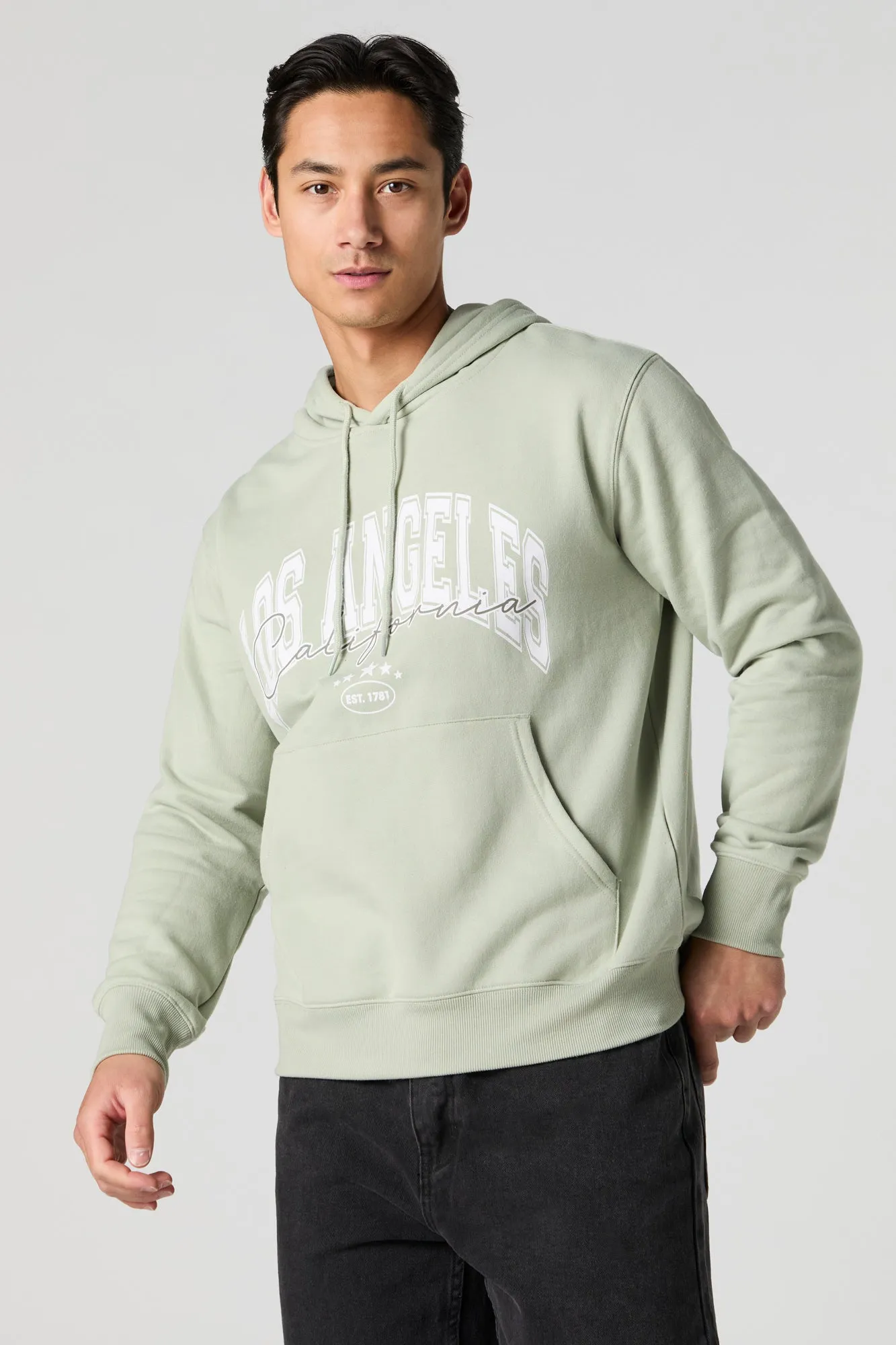 Los Angeles Graphic Fleece Hoodie sold by Charlotte Russe