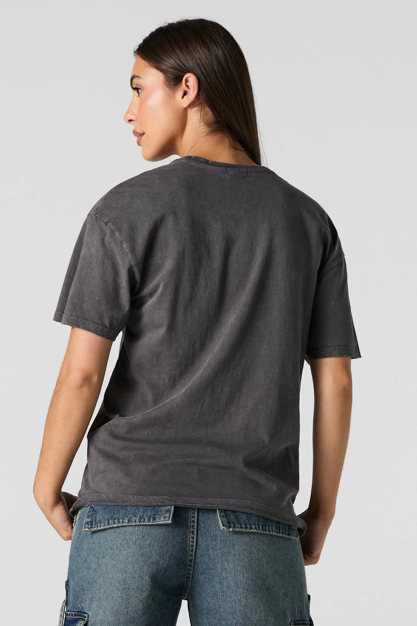 California Graphic Washed Boyfriend T-Shirt sold by Charlotte Russe product image thumbnail 3