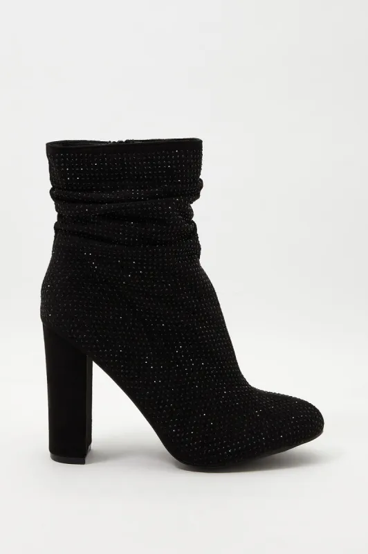 Studded Ruched Bootie sold by Charlotte Russe