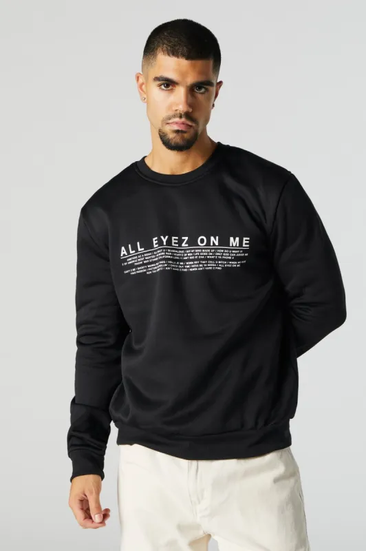Tupac All Eyez On Me Graphic Sweatshirt sold by Charlotte Russe