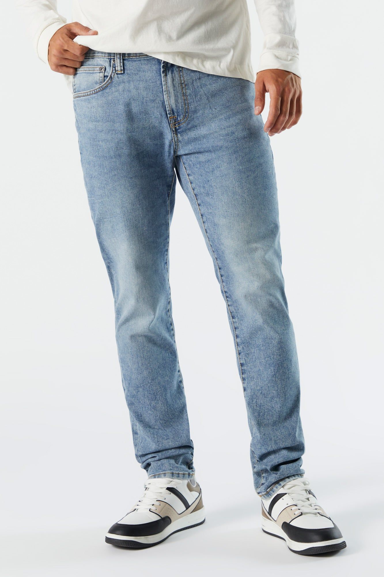 Light Wash Skinny Denim Jean sold by Charlotte Russe