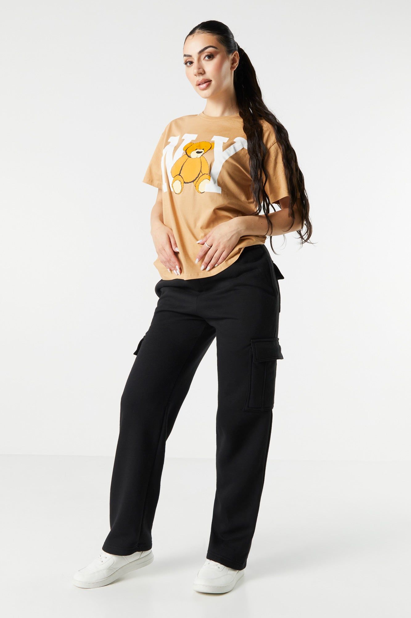 NY Teddy Graphic T-Shirt sold by Charlotte Russe product image thumbnail 3
