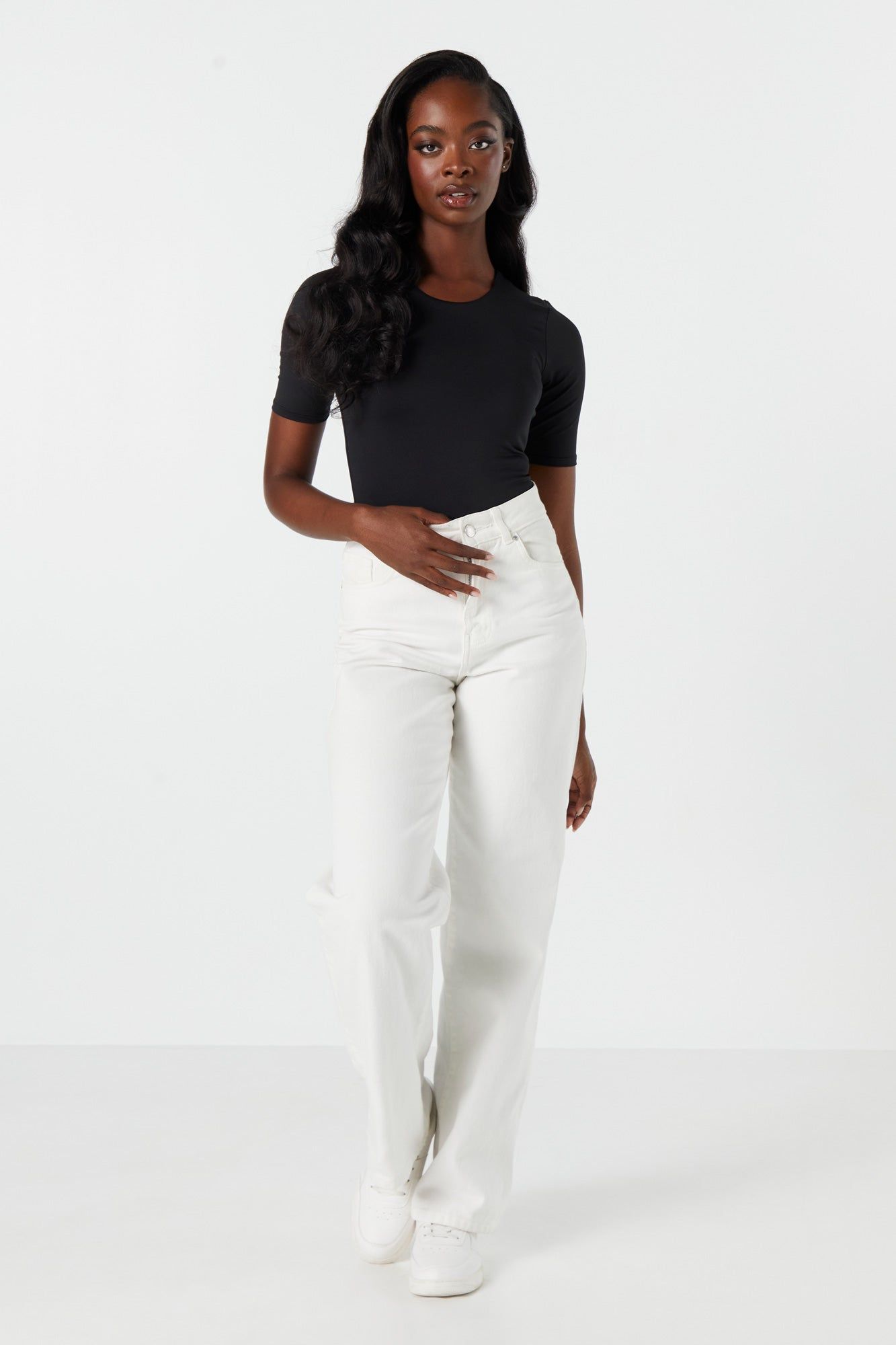 Contour Half Sleeve Bodysuit sold by Charlotte Russe product image thumbnail 5