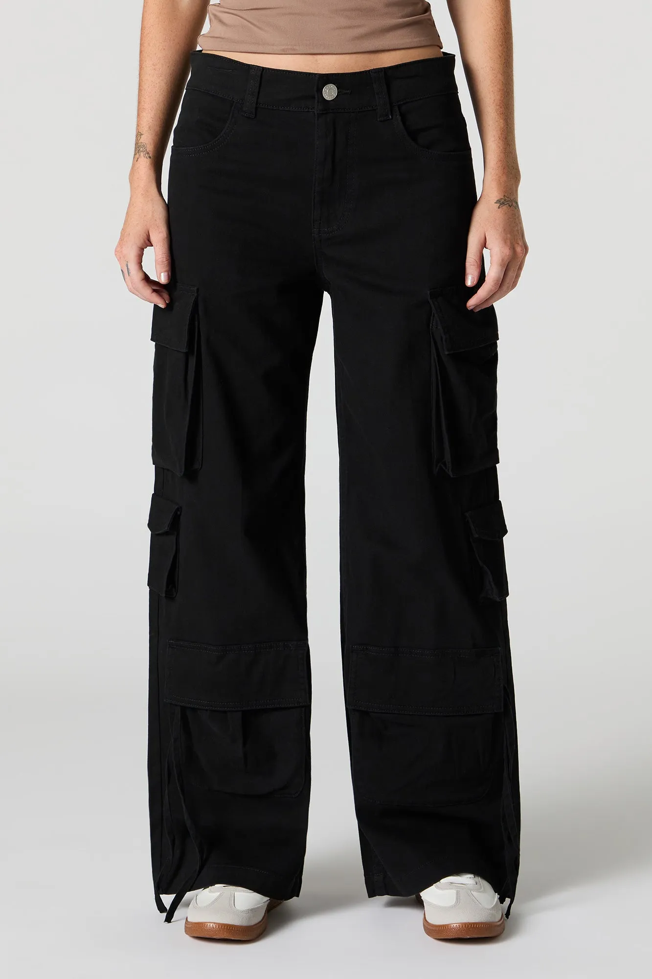 6 Pocket Straight Leg Cargo Pant sold by Charlotte Russe product image thumbnail 5