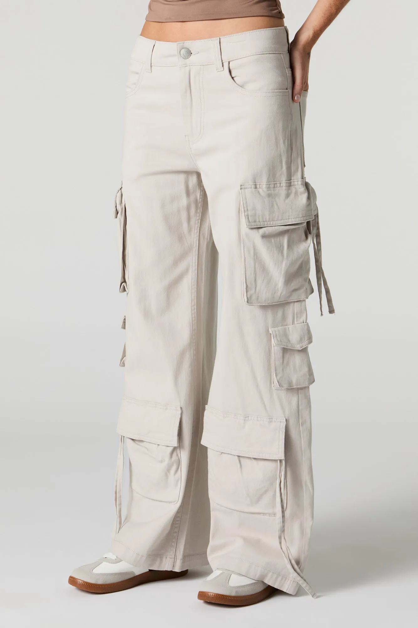 6 Pocket Straight Leg Cargo Pant sold by Charlotte Russe product image thumbnail 2