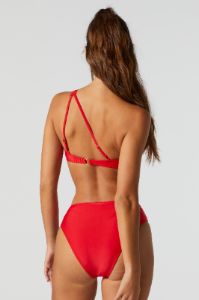 Red High Rise Bikini Bottom sold by Charlotte Russe