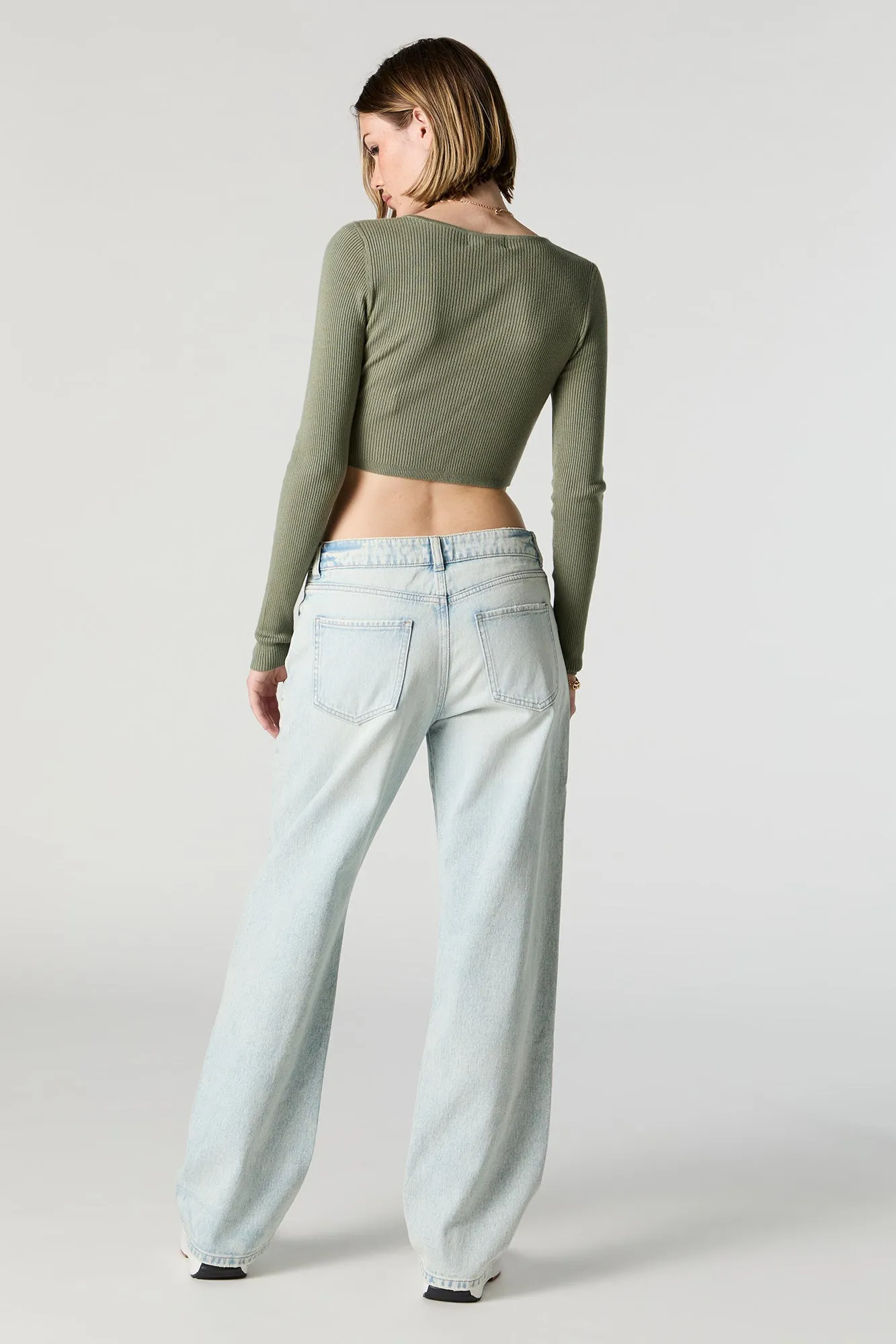 Light Washed Baggy Jean sold by Charlotte Russe product image thumbnail 3