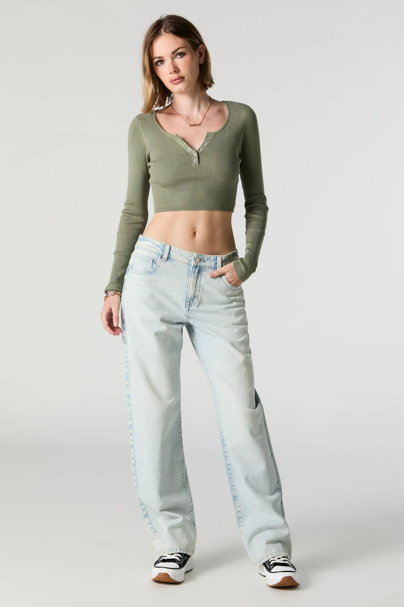 Light Washed Baggy Jean sold by Charlotte Russe