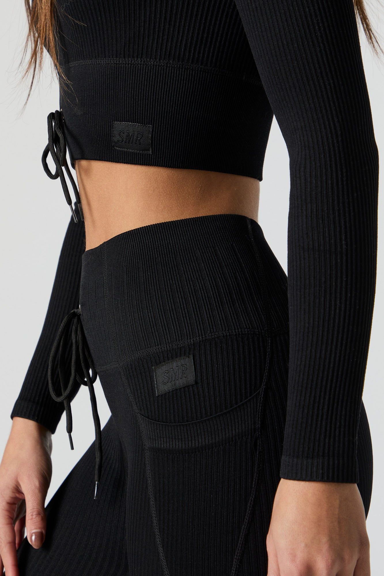 Sommer Ray Seamless Ribbed Drawstring Top sold by Charlotte Russe product image thumbnail 4