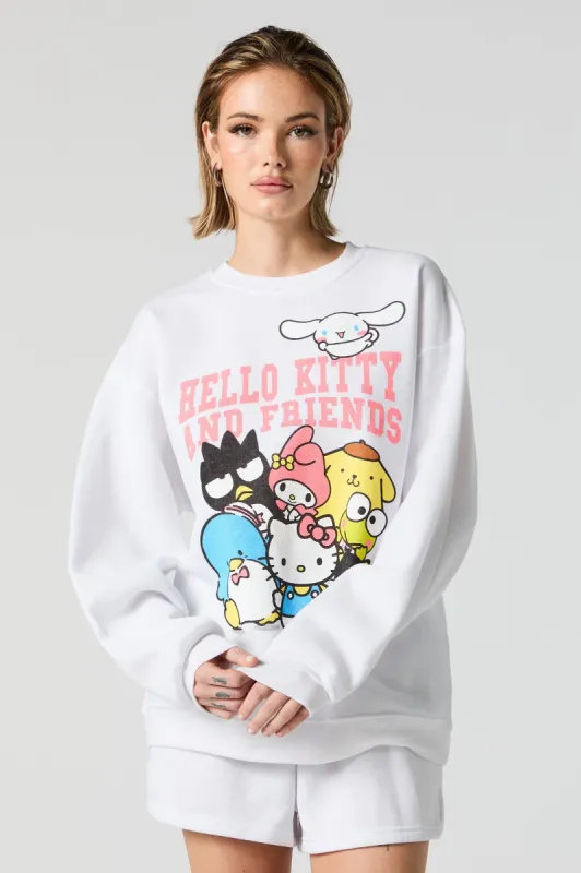 Hello Kitty and Friends Graphic Fleece Sweatshirt sold by Charlotte Russe