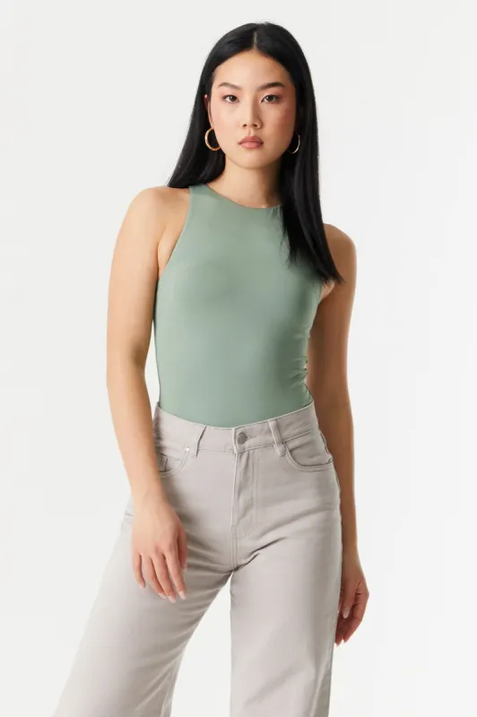 High-Neck Contour Bodysuit sold by Charlotte Russe