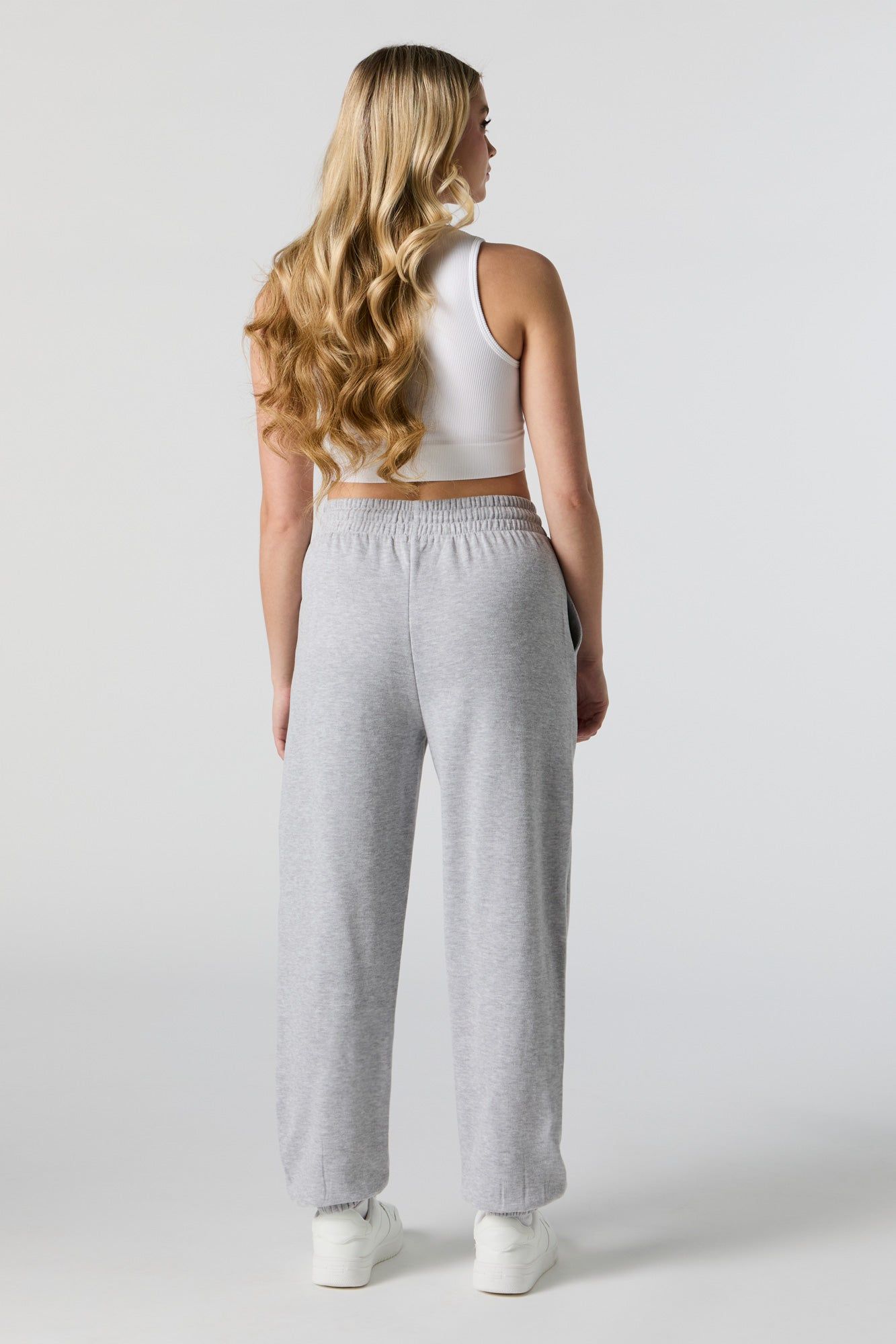 Soft Fleece High-Rise Jogger sold by Charlotte Russe product image thumbnail 3