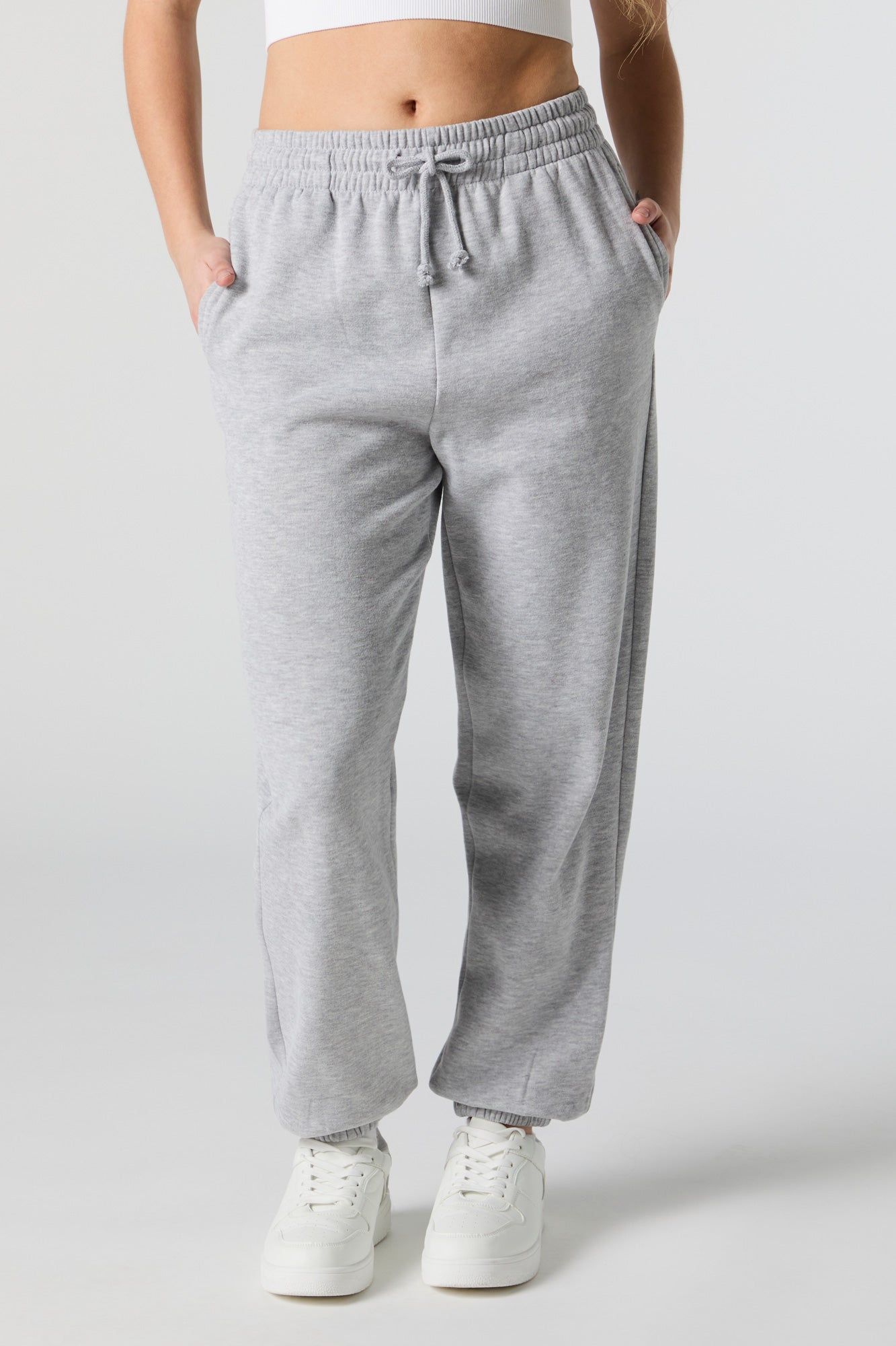 Soft Fleece High-Rise Jogger sold by Charlotte Russe product image thumbnail 2