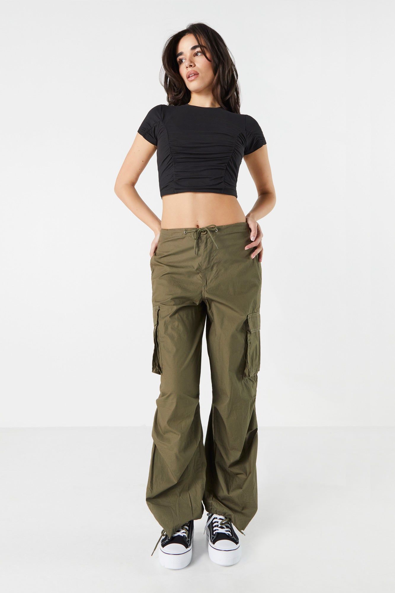 Ruched Short Sleeve Top sold by Charlotte Russe product image thumbnail 3